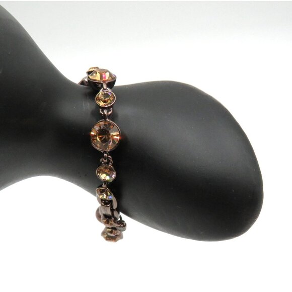 Givenchy Bracelet Womens‎ Crystal Rose Gold Tone Designer Signed Gift Jewelry - Picture 10 of 13